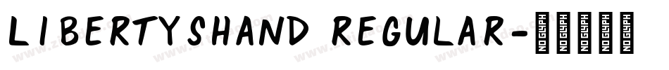 LibertysHand Regular字体转换